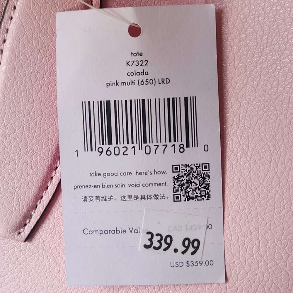 NWT Kate Spade Pineapple Colada Reversible Leather Tote With Matching Wristlet - Picture 3 of 15